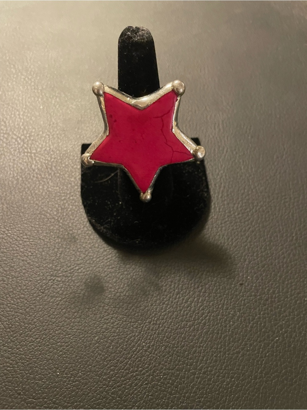 Pink Star Statement Ring
